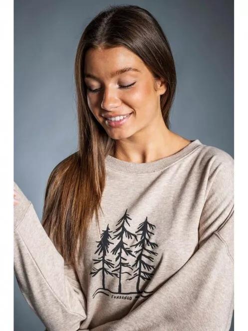 Fundango LYNN Pullover női pulóver barna színben 3