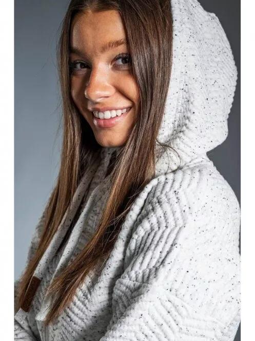 Fundango BLANKA Sweatshirt női kapucnis pulóver fehér színben 5