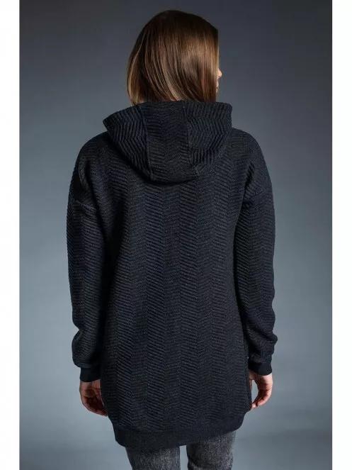 Fundango BLANKA Sweatshirt női kapucnis pulóver fekete színben 3