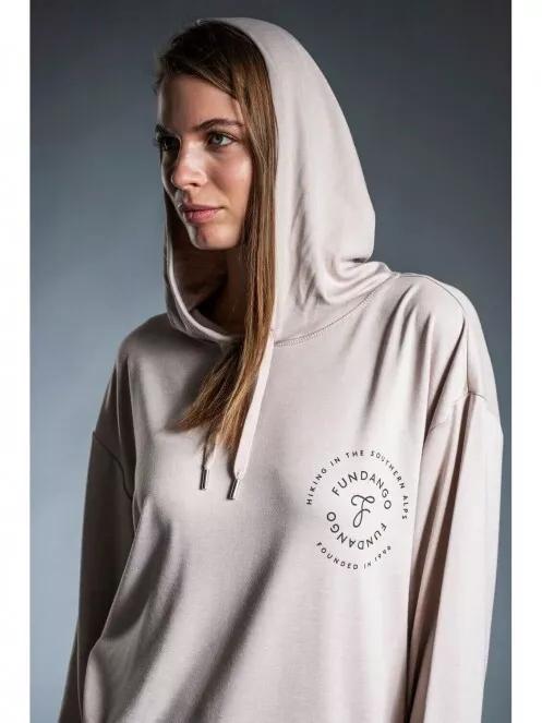 Fundango RICHMOND Hooded Pullover női kapucnis pulóver homok színben 2