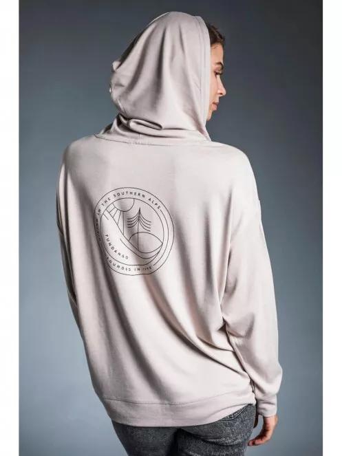 Fundango RICHMOND Hooded Pullover női kapucnis pulóver homok színben 4