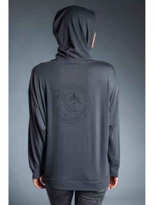 Fundango RICHMOND Hooded Pullover női kapucnis pulóver szürke színben 4