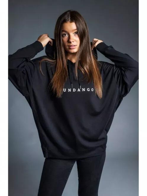 Fundango RICHMOND Hooded Pullover női kapucnis pulóver fekete színben 2