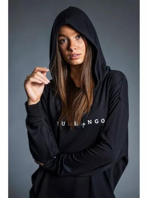Fundango RICHMOND Hooded Pullover női kapucnis pulóver fekete színben 4