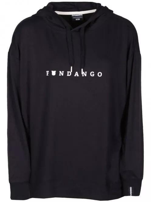 Fundango RICHMOND Hooded Pullover női kapucnis pulóver fekete színben 6