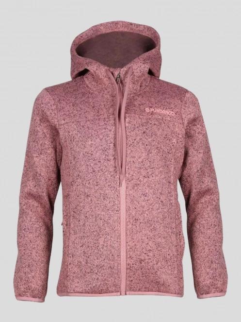 Fundango Share JR Hooded Fleece kapucnis pulóver rózsaszín színben 4