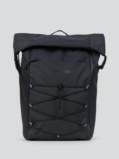 Fundango Damon Backpack férfi hátizsák fekete színben 2