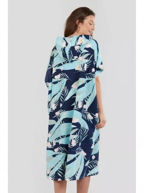 Fundango Amarante Surf Poncho női fürdőköpeny kék színben 3