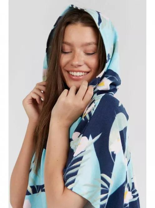 Fundango Amarante Surf Poncho női fürdőköpeny kék színben 5