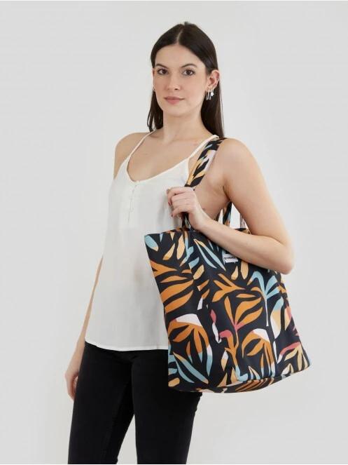 Fundango Almaraz Beach Bag női strandtáska narancssárga színben 3
