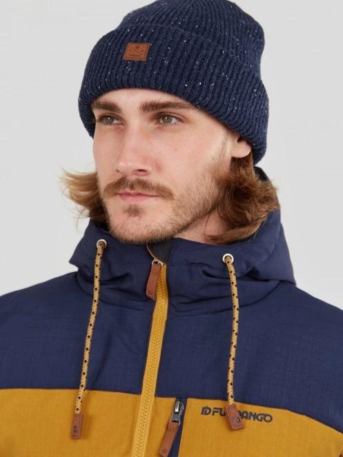 Fundango Owen Beanie kötött sapka kék színben 3