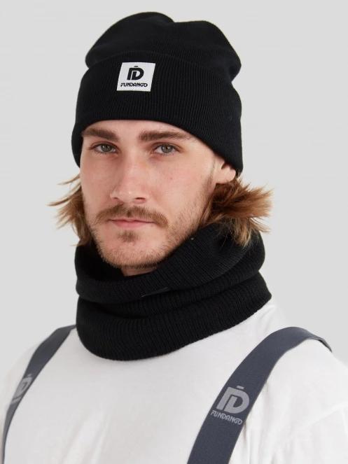 Fundango Kingdom Beanie kötött sapka fekete színben 4