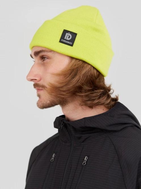 Fundango Nahu Beanie kötött sapka zöld színben 4