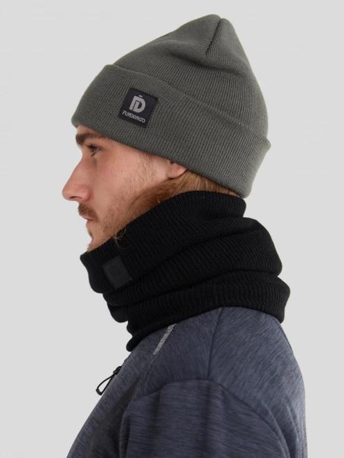 Fundango Nahu Beanie kötött sapka szürke színben 4