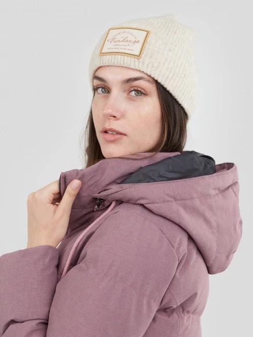 Fundango Grace Beanie női kötött sapka homok színben 3