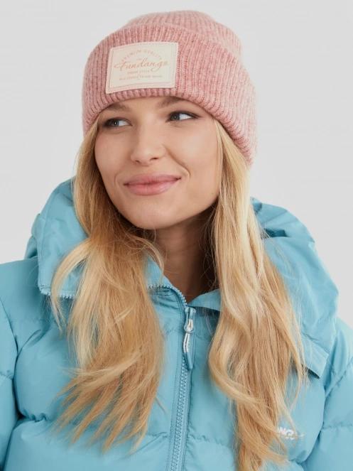 Fundango Grace Beanie női kötött sapka rózsaszín színben 3