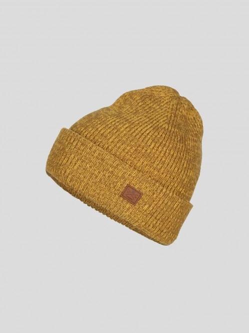 Fundango Owen Beanie férfi kötött sapka sárga színben 2