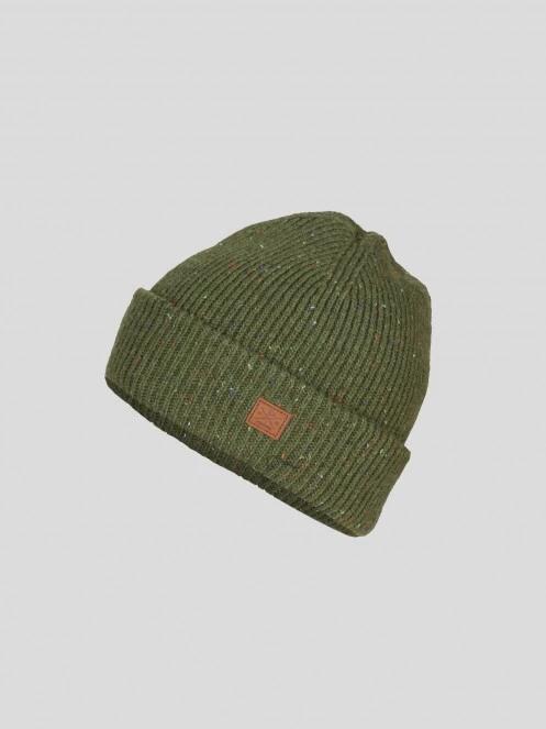 Fundango Owen Beanie férfi kötött sapka oliva színben 2