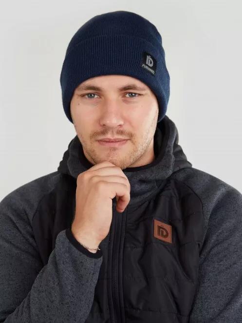 Fundango Nahu Beanie kötött sapka kék színben 3