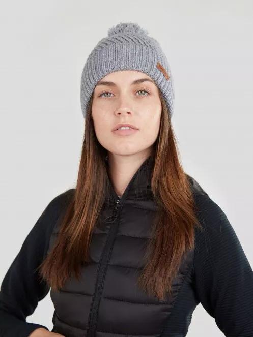 Fundango Renna Beanie női kötött sapka szürke színben 3