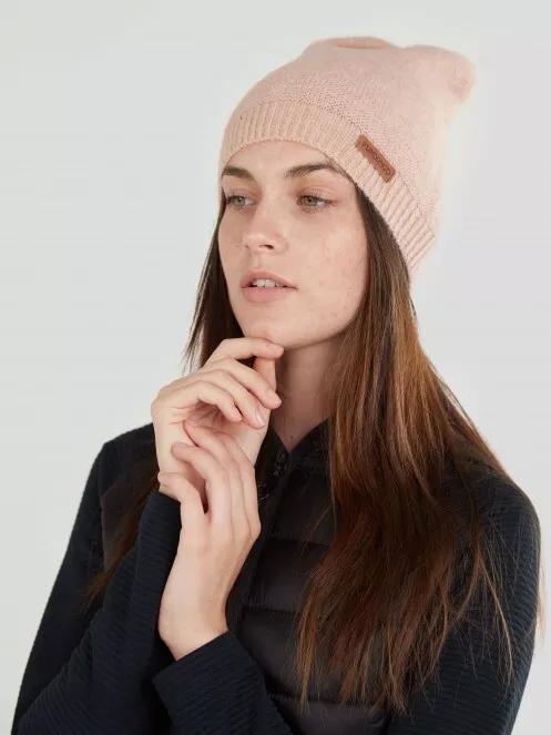 Fundango NARA Beanie női kötött sapka rózsaszín színben 3
