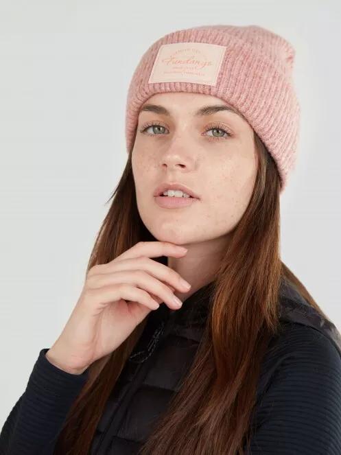 Fundango Grace Beanie női kötött sapka rózsaszín színben 3