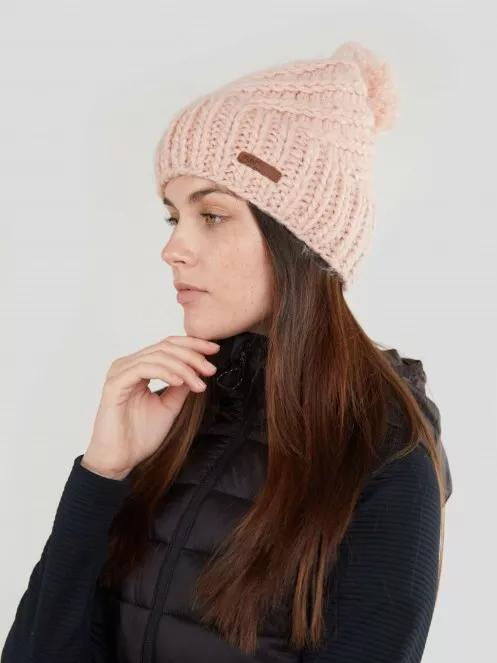 Fundango GLEN Beanie női kötött sapka rózsaszín színben 3