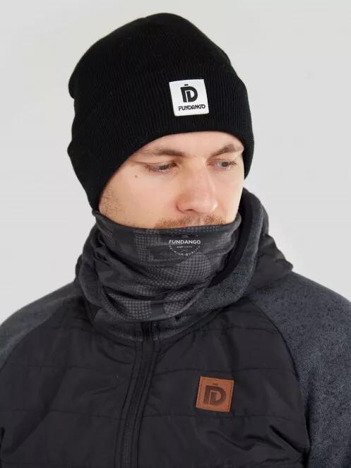 Fundango BANDANA csősál fekete színben 2
