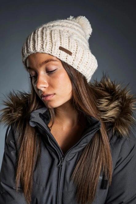 Fundango GLEN Beanie női bojtos sapka fehér színben 3