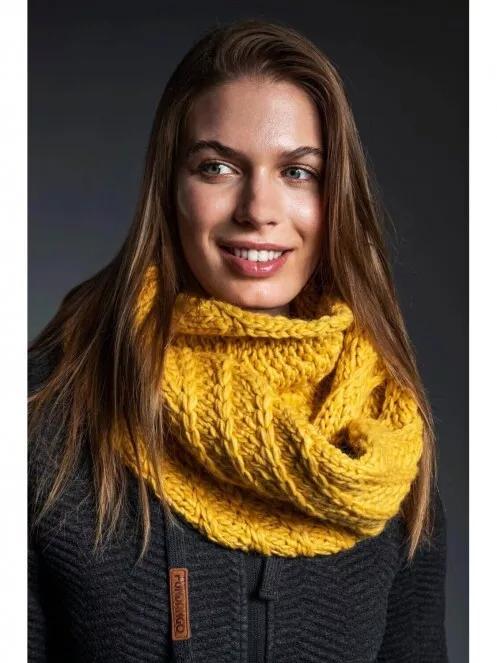 Fundango GLEN Scarf női sál sárga színben 3