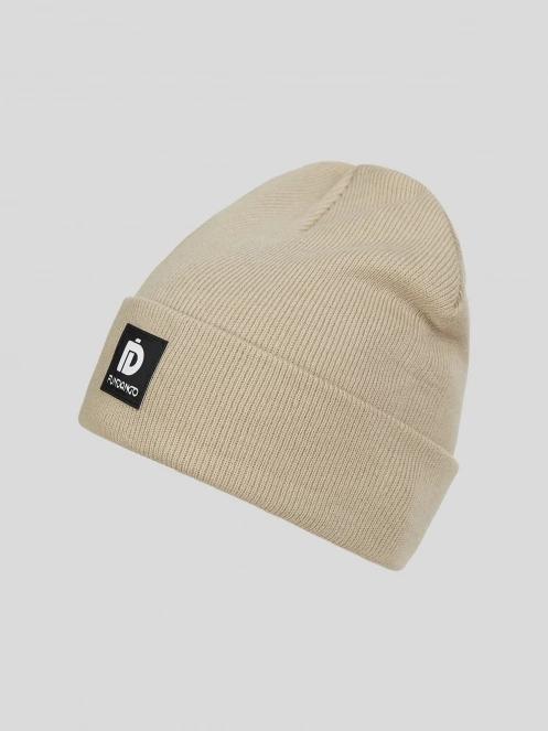 Fundango Kingdom Beanie kötött sapka homok színben 2