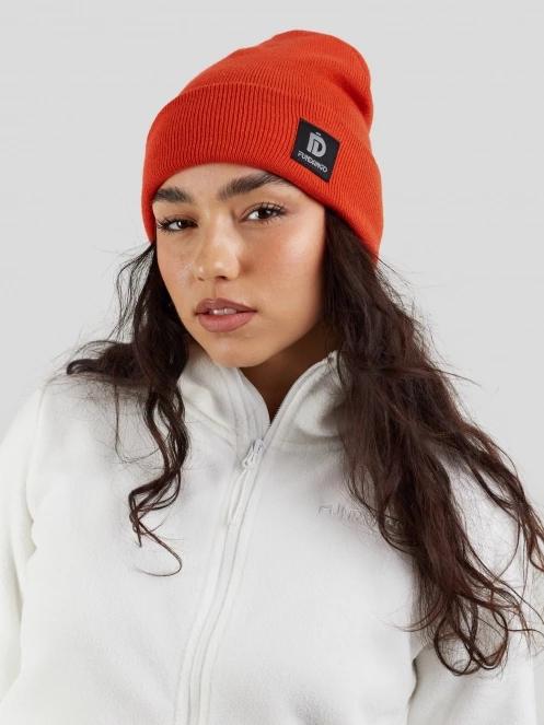 Fundango Nahu Beanie kötött sapka piros színben 3