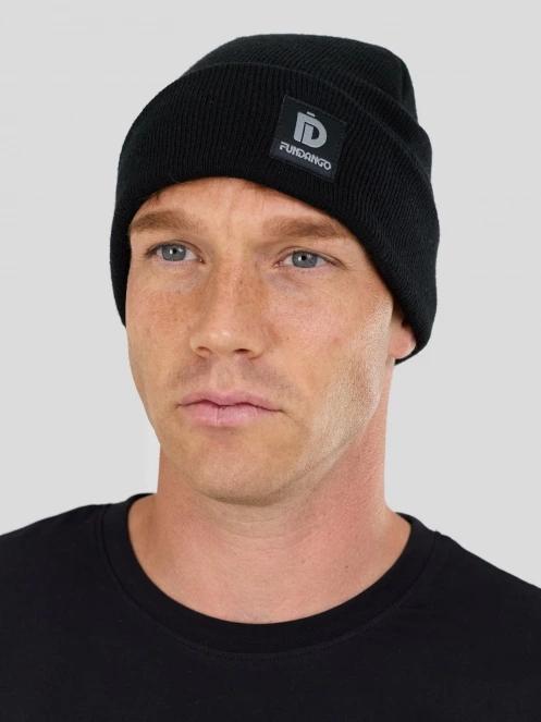 Fundango Nahu Beanie kötött sapka fekete színben 4