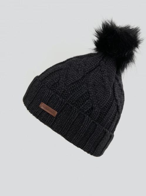 Fundango Renna Beanie női bojtos sapka fekete színben 2