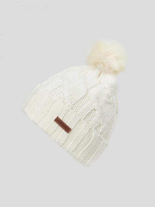 Fundango Renna Beanie női bojtos sapka fehér színben 2