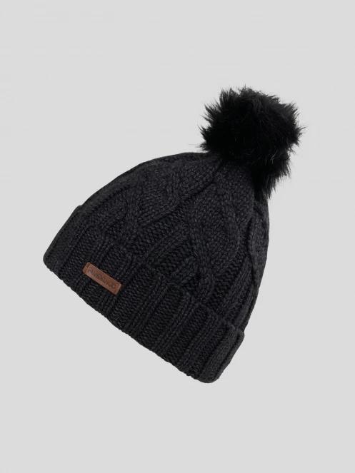 Fundango Renna Beanie női bojtos sapka fekete színben 2