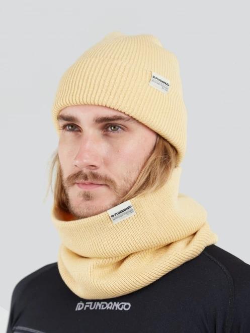 Fundango Tara Beanie sapka sárga színben 4