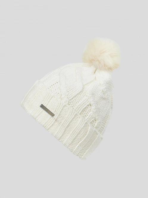 Fundango Renna II Beanie női kötött sapka fehér színben 2