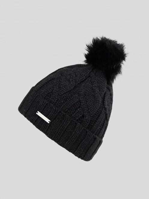 Fundango Renna II Beanie női kötött sapka fekete színben 2