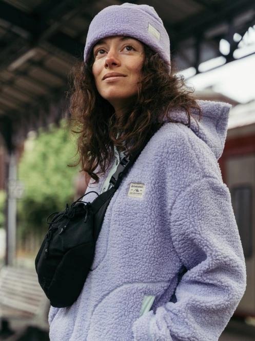 Fundango Zeo Fleece Beanie kötött sapka lila színben 5