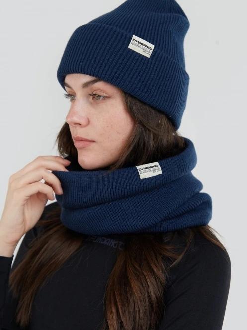 Fundango Tara Neckwarmer csősál sötétkék színben 3