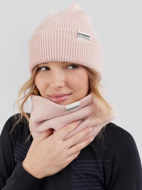 Fundango Tara Neckwarmer férfi csősál rózsaszín színben 3