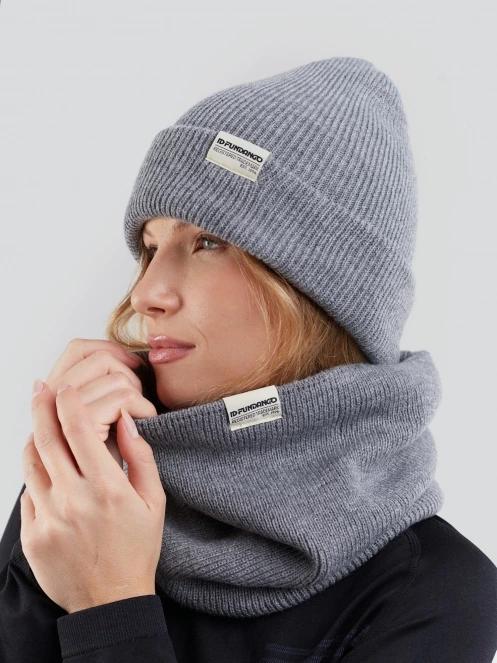 Fundango Tara Neckwarmer férfi csősál szürke színben 3