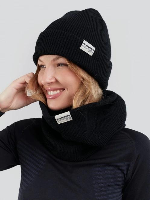 Fundango Tara Neckwarmer férfi csősál fekete színben 3