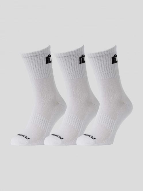 Fundango Sport 3 Pack Socks férfi zokni fehér színben 2