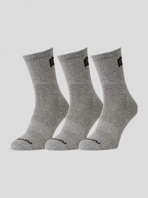 Fundango Sport 3 Pack Socks férfi zokni szürke színben 2