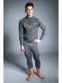 Fundango SEAMLESS HALFZIP Baselayer Set férfi aláöltöző felső szürke színben 1