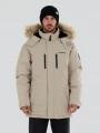 Fundango Spirit Parka Jacket férfi télikabát homok színben 1