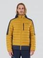 Fundango Matt Hooded Jacket férfi steppelt átmeneti kabát sárga színben 1