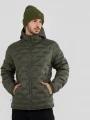 Fundango Smoke Hooded Jacket férfi utcai kabát oliva színben 1